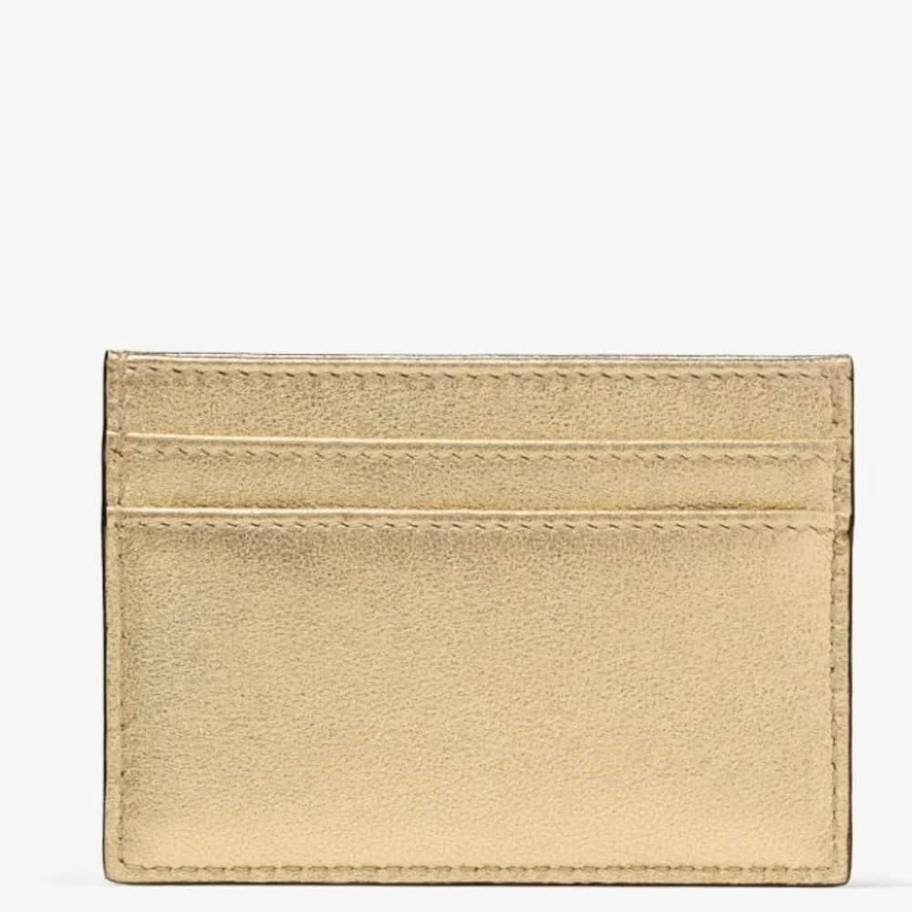 Jimmy Choo Metallic Gold Card Holder - Picture 4 of 9